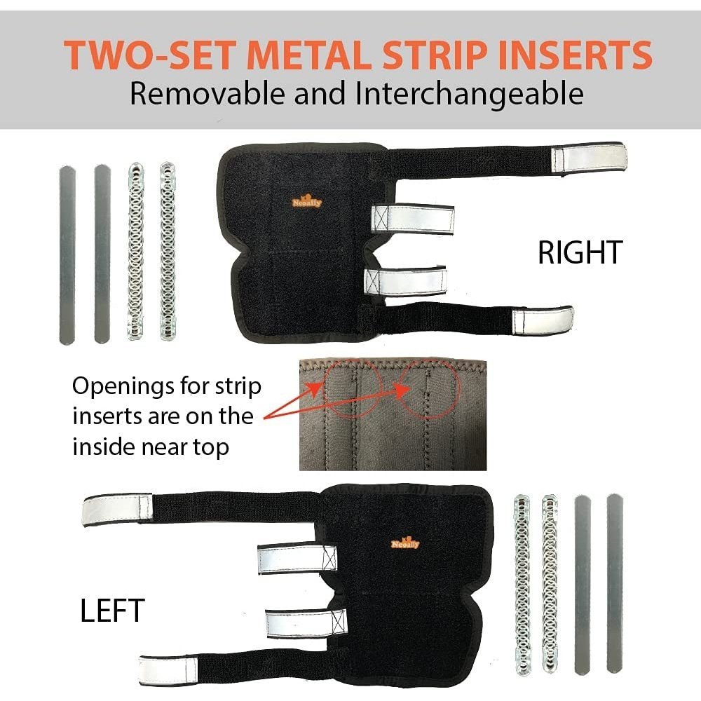 NeoAlly 3-in-1 Long Rear Leg Hock Brace – Rigid & Spring Inserts (Pair) Neoallypets