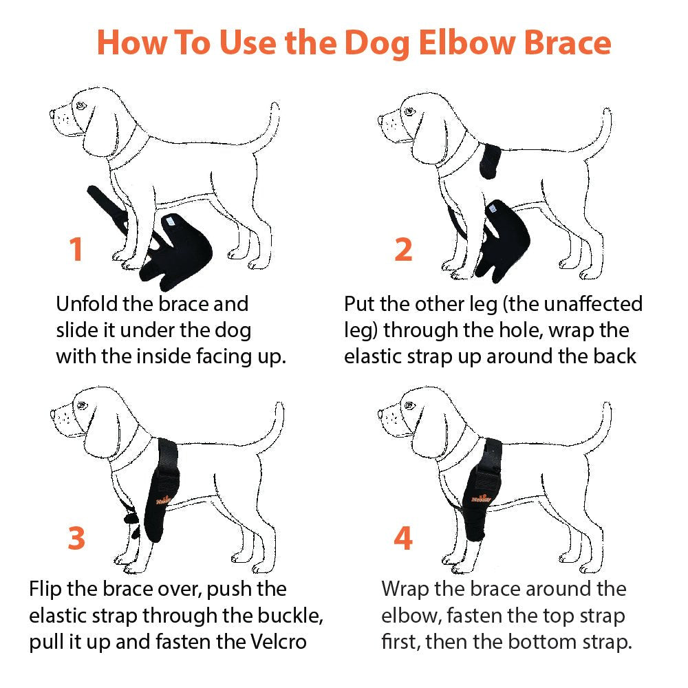 NeoAlly Dog Elbow & Shoulder Brace | Vet-Designed Joint Support for Dogs & Cats | XS–XL Neoallypets