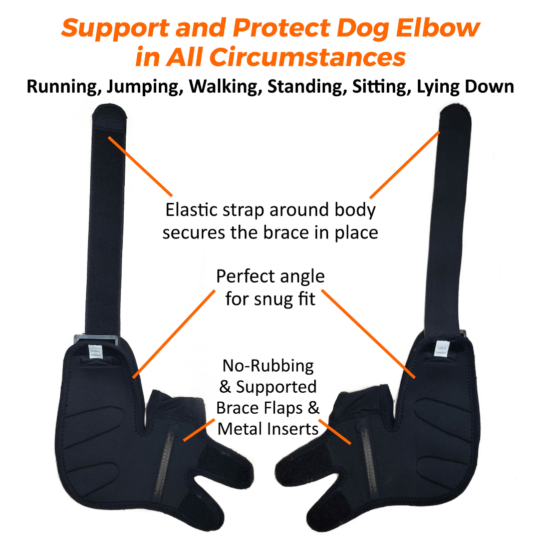 NeoAlly Elbow & Shoulder Brace with Spring Inserts for Dogs & Cats Neoallypets