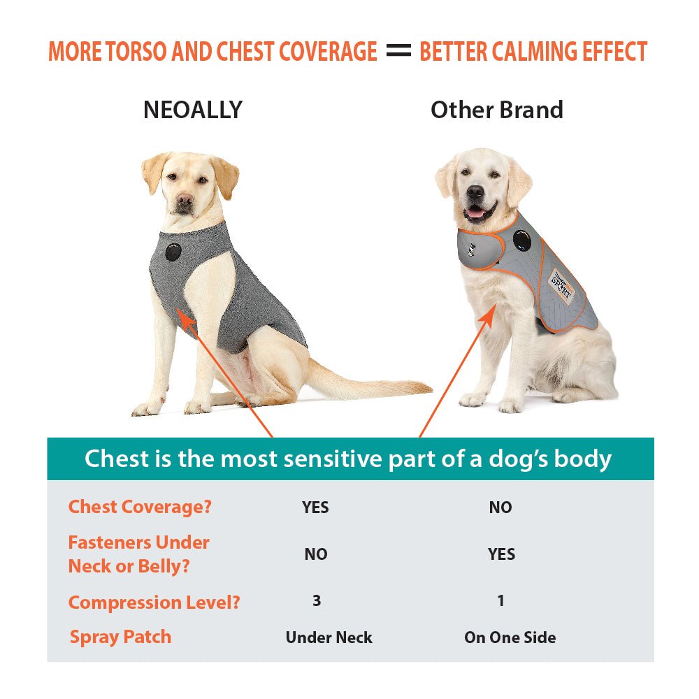 NeoAlly Surgical Recovery Vest for Dogs & Cats – Calming Compression Suit Neoallypets
