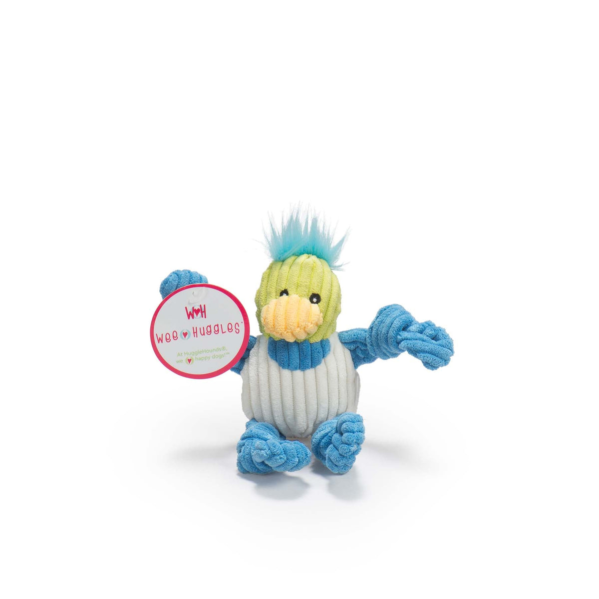 Toy parrot with a colorful design on a white background