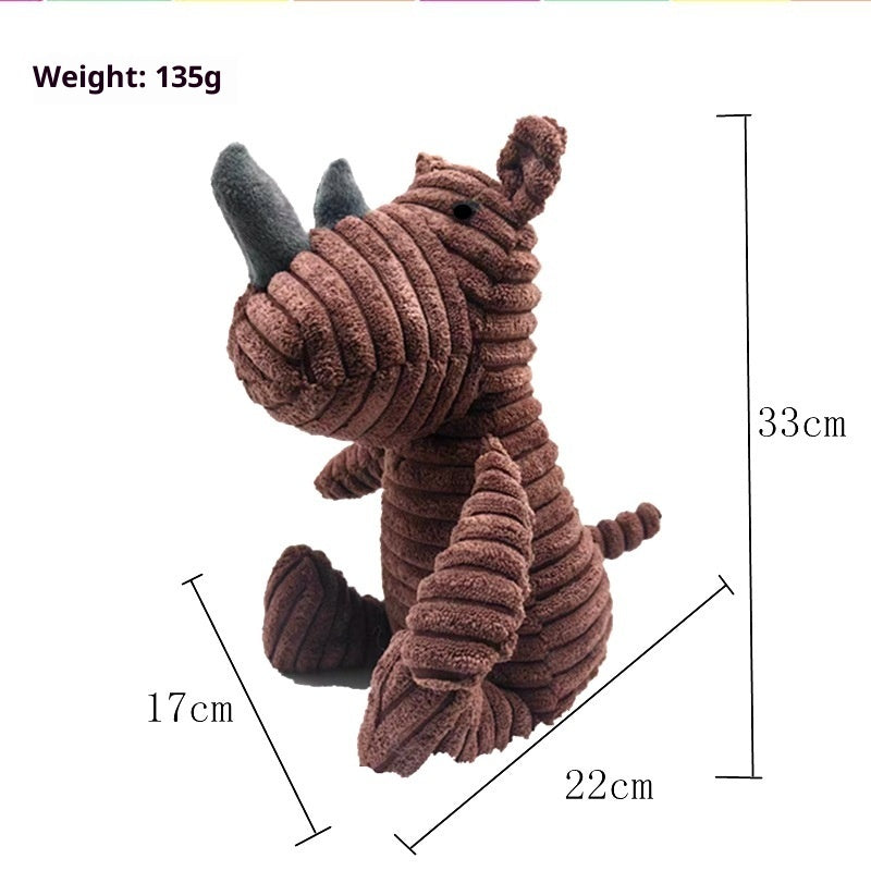 Plush Animal Pet Toy | Soft Squeaky Dog & Cat Toy | 23 Character Options Pet Zen