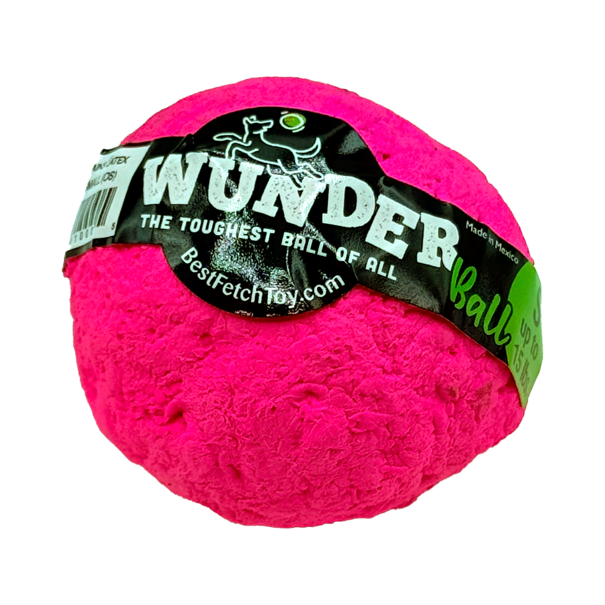 WUNDERball Dog Fetch Toy | 100% Natural Rubber, Floatable & Virtually Indestructible | S–XL WACKYstore