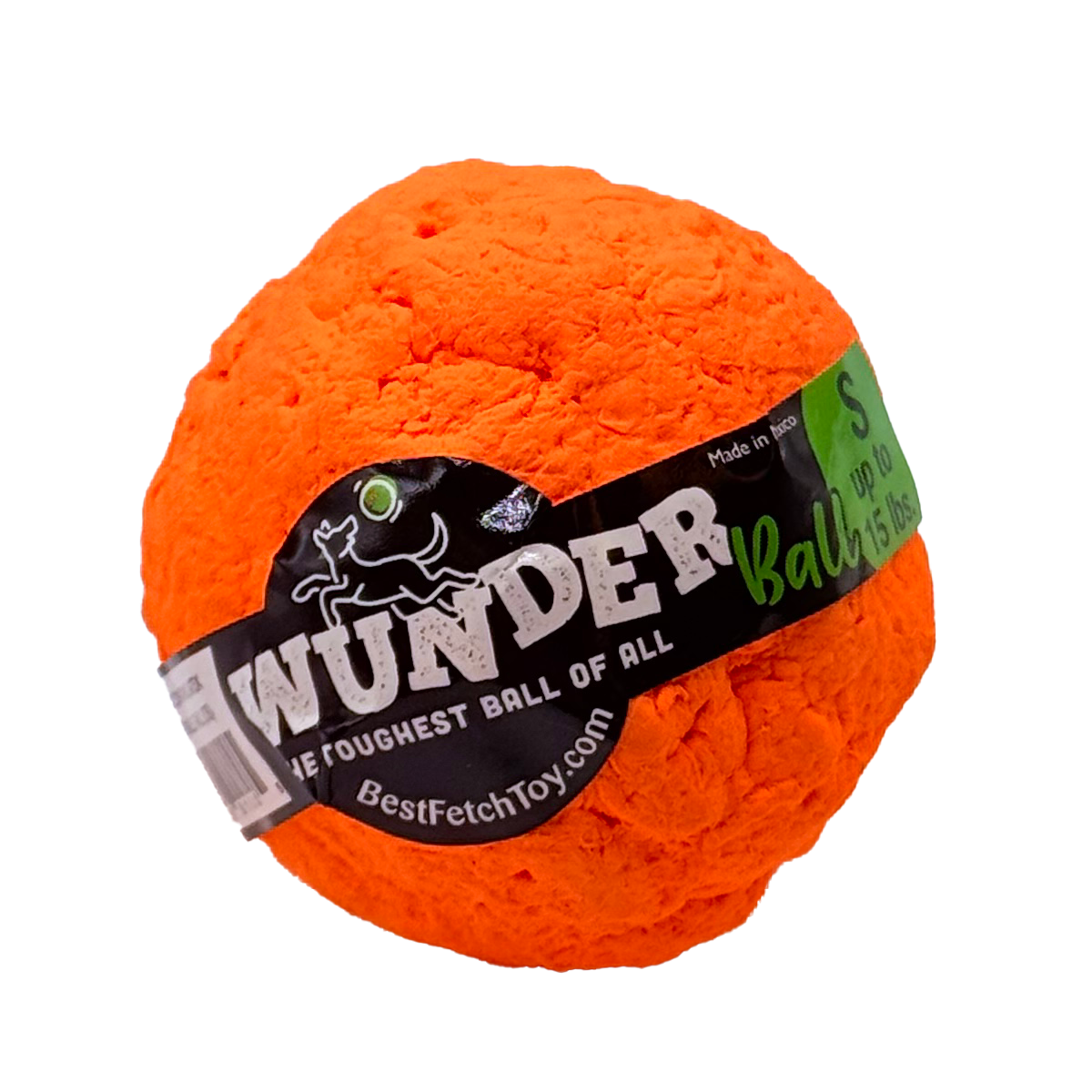 WUNDERball Dog Fetch Toy | 100% Natural Rubber, Floatable & Virtually Indestructible | S–XL WACKYstore