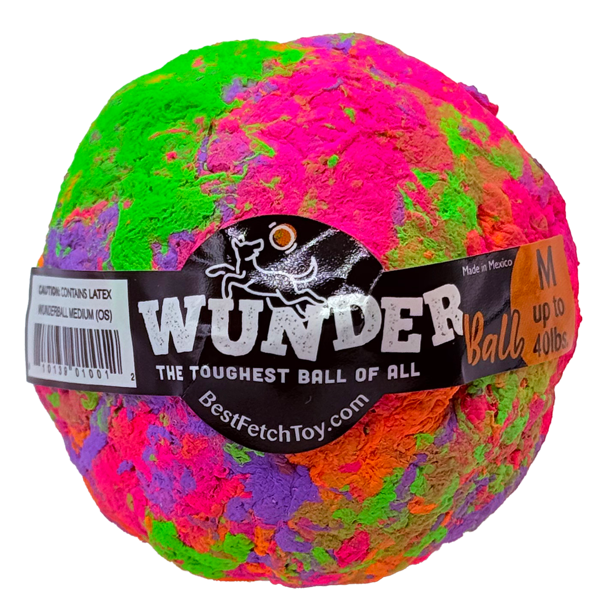 WUNDERball Dog Fetch Toy | 100% Natural Rubber, Floatable & Virtually Indestructible | S–XL WACKYstore