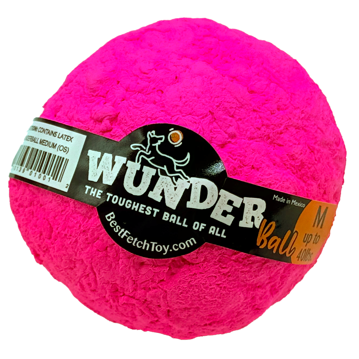 WUNDERball Dog Fetch Toy | 100% Natural Rubber, Floatable & Virtually Indestructible | S–XL WACKYstore