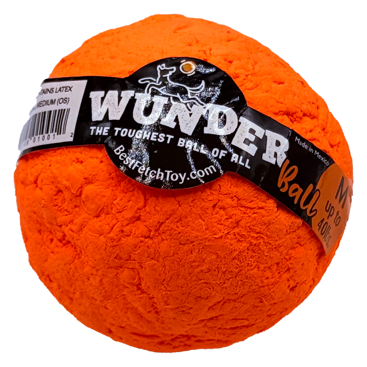WUNDERball Dog Fetch Toy | 100% Natural Rubber, Floatable & Virtually Indestructible | S–XL WACKYstore