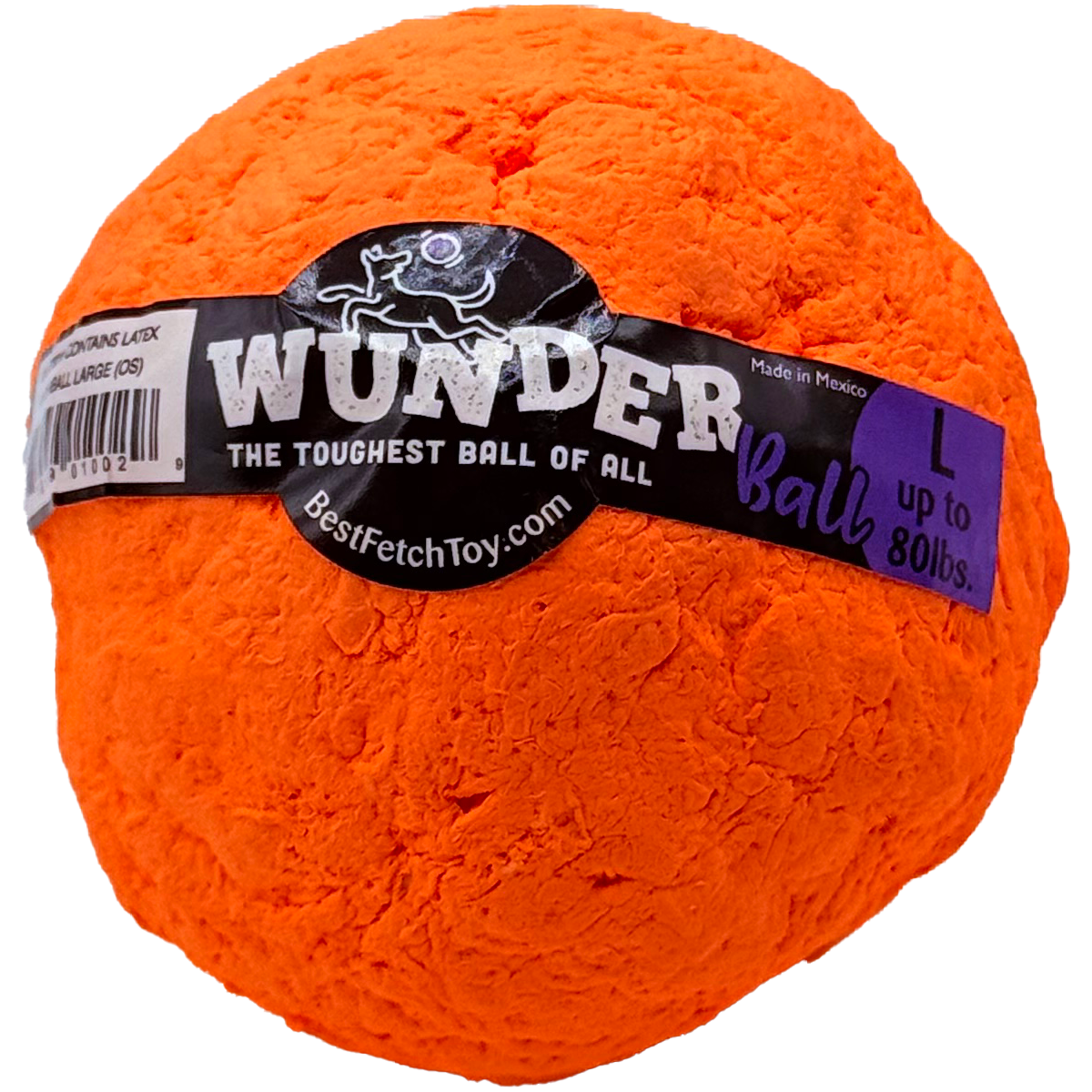 WUNDERball Dog Fetch Toy | 100% Natural Rubber, Floatable & Virtually Indestructible | S–XL WACKYstore