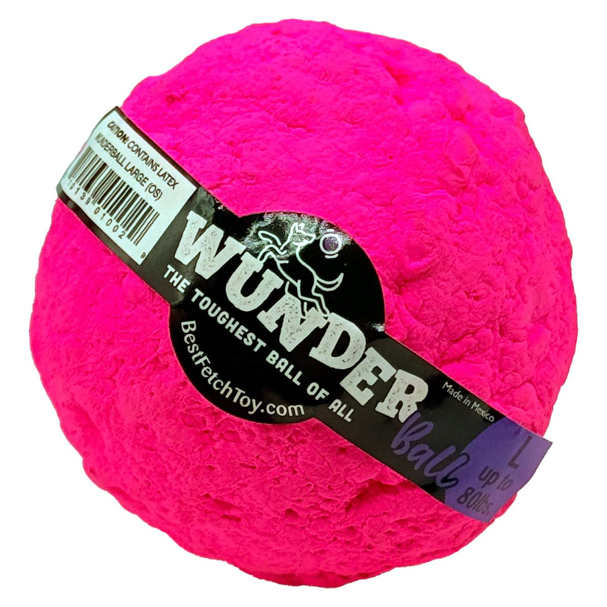 WUNDERball Dog Fetch Toy | 100% Natural Rubber, Floatable & Virtually Indestructible | S–XL WACKYstore