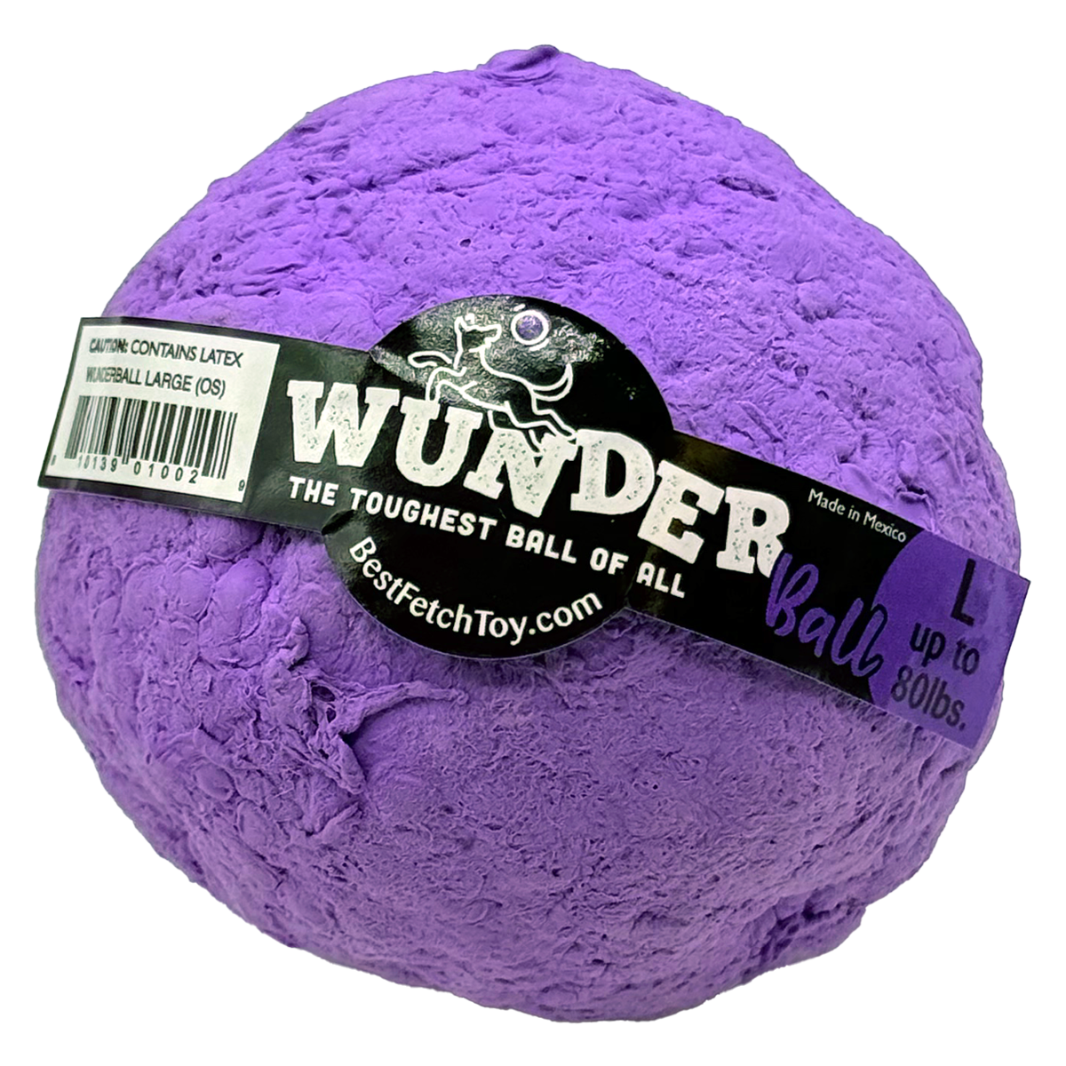 WUNDERball Dog Fetch Toy | 100% Natural Rubber, Floatable & Virtually Indestructible | S–XL WACKYstore