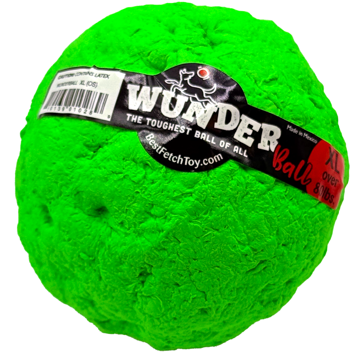 WUNDERball Dog Fetch Toy | 100% Natural Rubber, Floatable & Virtually Indestructible | S–XL WACKYstore