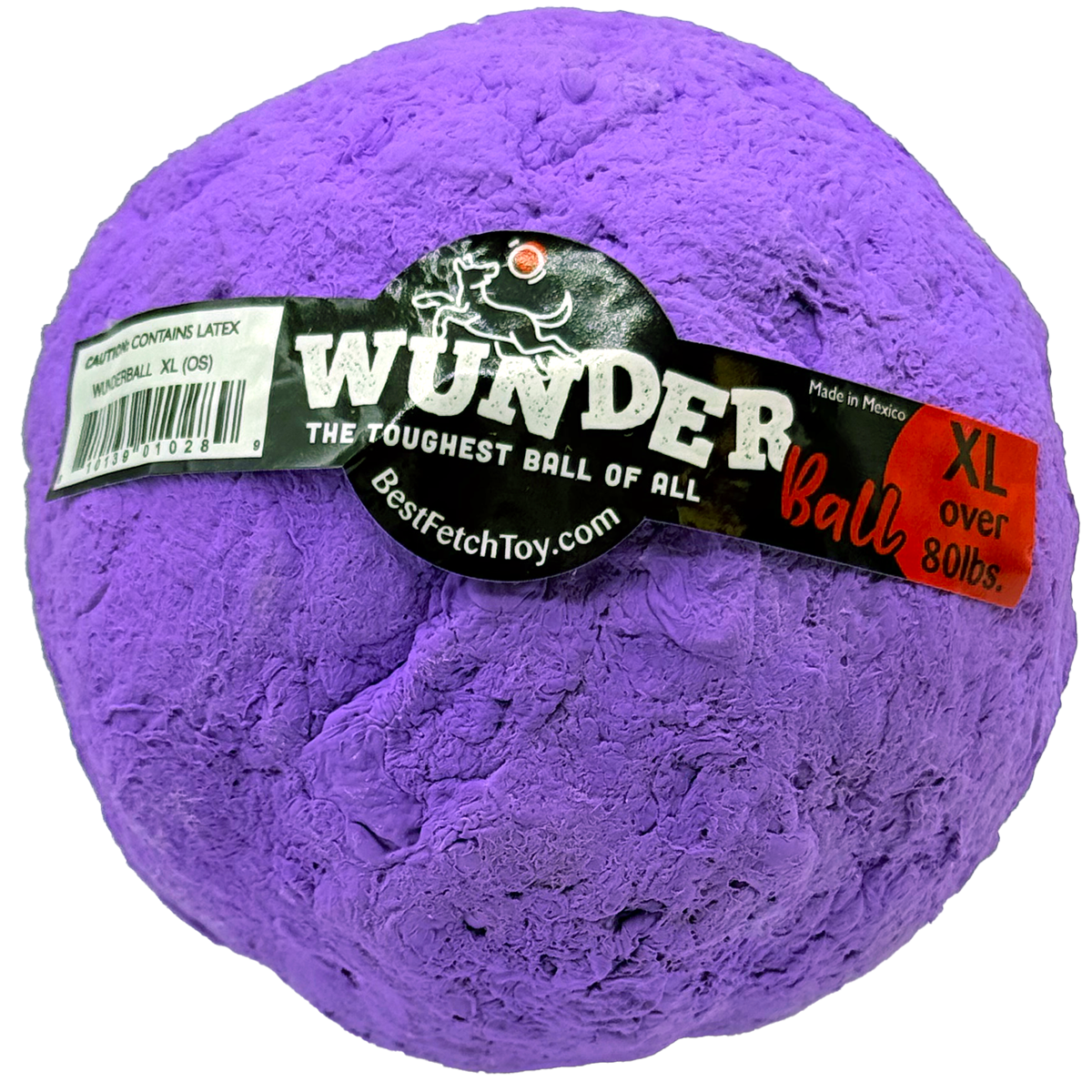WUNDERball Dog Fetch Toy | 100% Natural Rubber, Floatable & Virtually Indestructible | S–XL WACKYstore