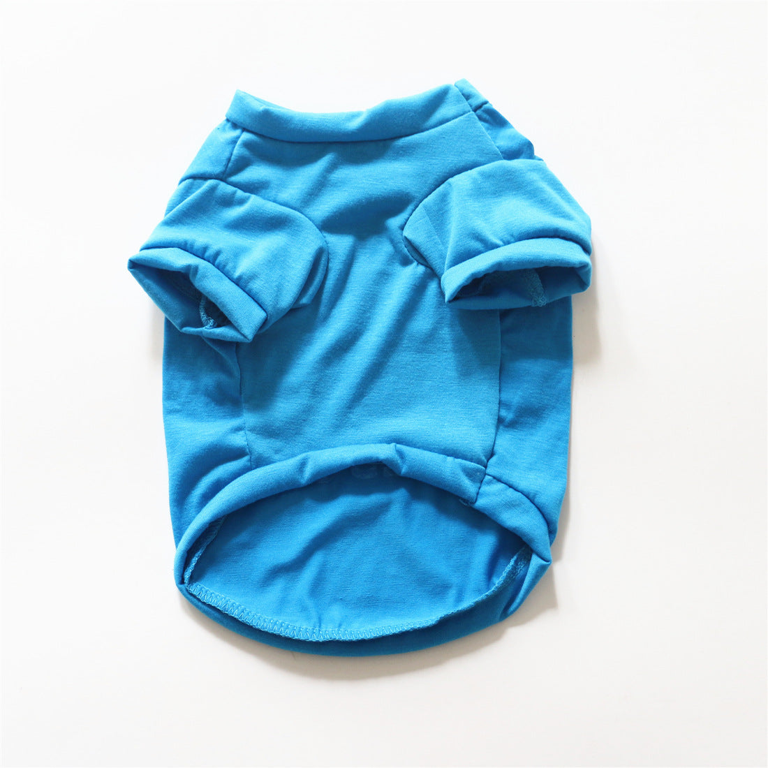 Summer Pet Vest | Lightweight Breathable Cotton Dog Shirt | Blue & White Pet Zen