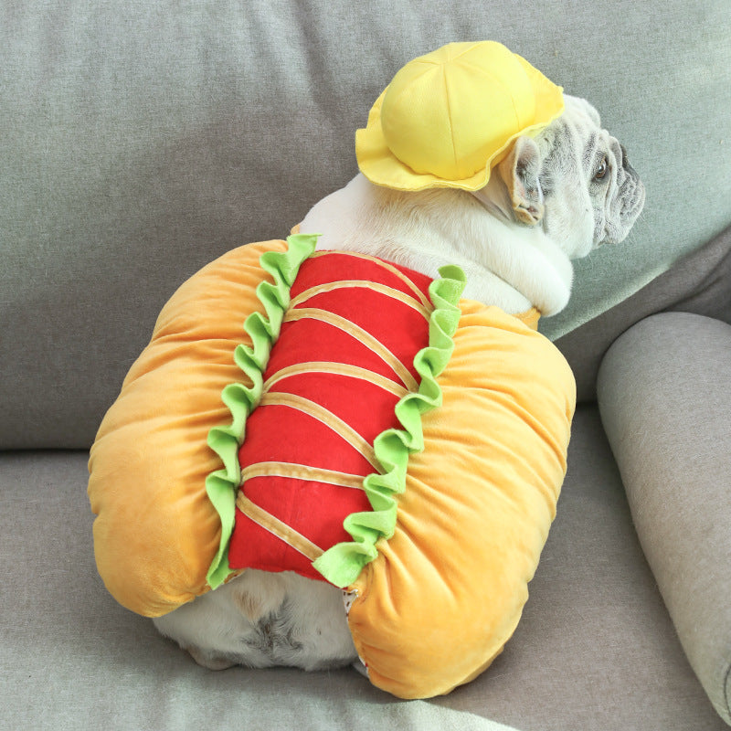 Hot Dog Burger Costume – Fun Transformation Outfit Pet Zen