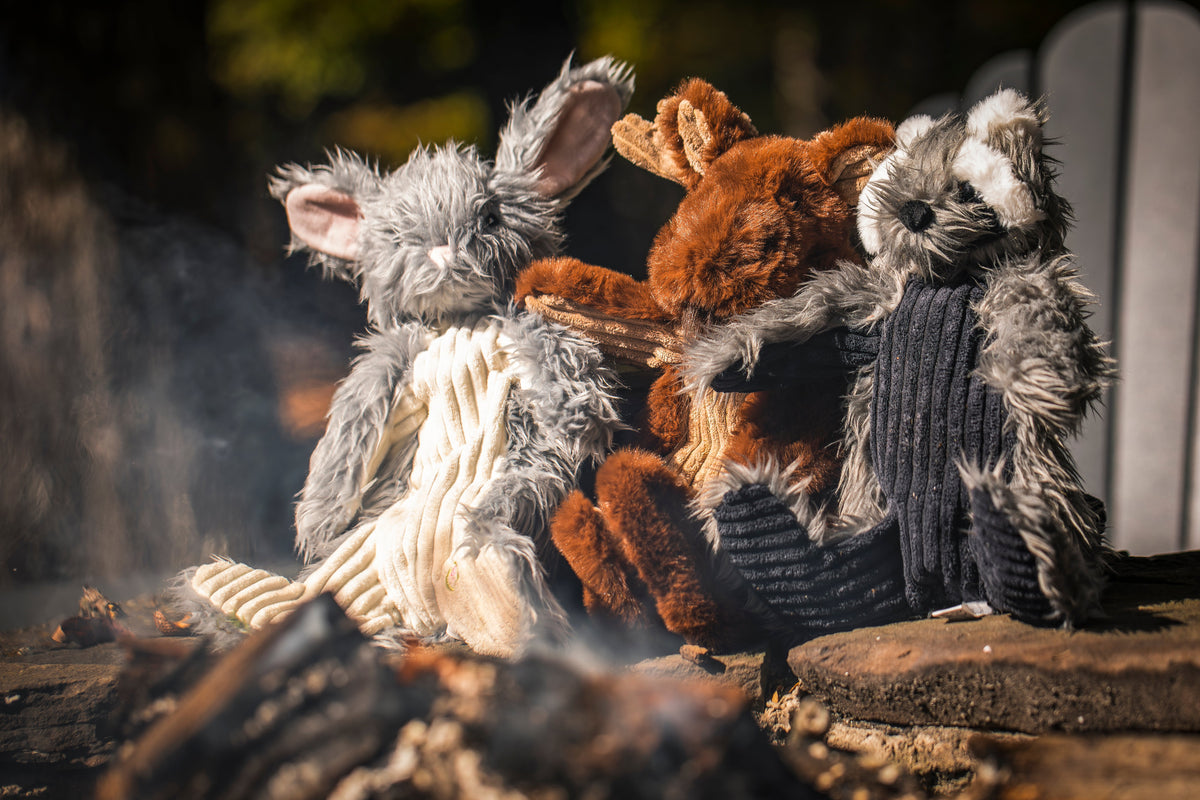 Maple Moose X-Brace™ Plush Dog Toy – Squeaky, Crinkle & Machine Washable, 19" HuggleHounds