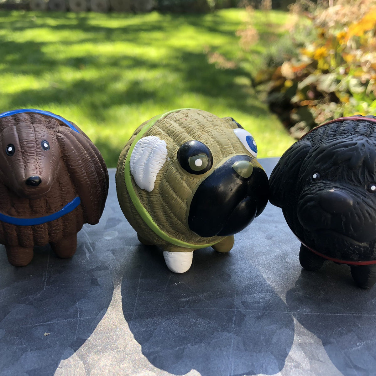 Ruff-Tex® HuggleMutt™ Squeaky Latex Ball Dog Toys – 3-Pack for Small Breeds HuggleHounds