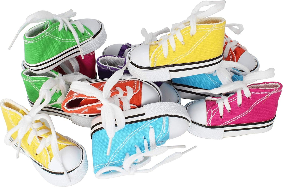 Bonka Bird Toys 12 Mini Sneakers – Foot Toys for Parrots & Small Birds MJ's Pet Closet