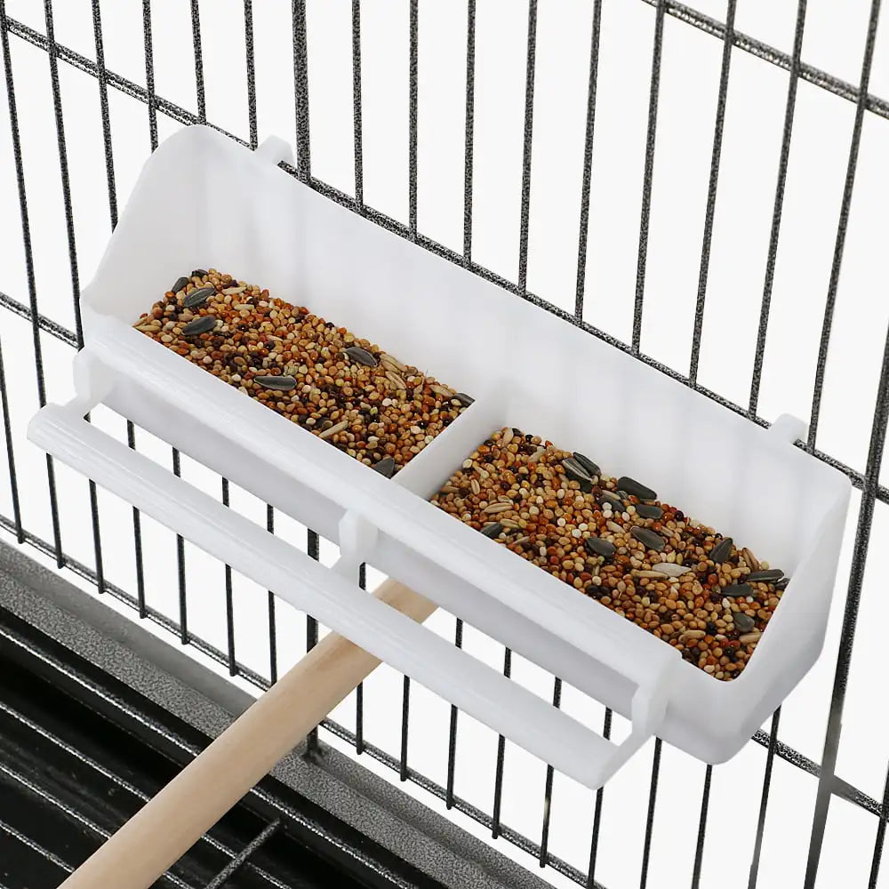 Metal 52" Large Rolling Bird Cage with 3 Perches & 4 Feeders MJ's Pet Closet