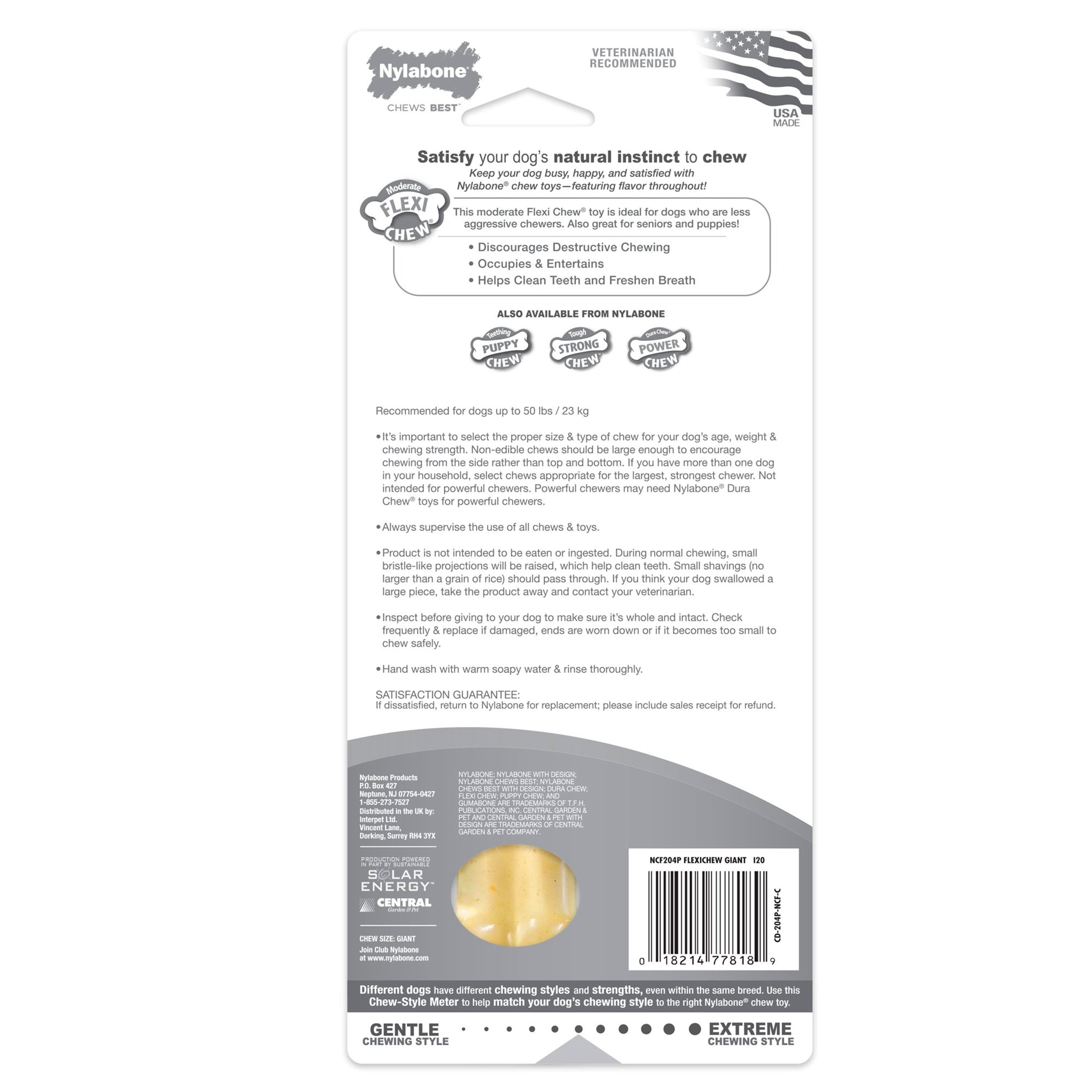 Flexichew Dental Bone – Giant Chicken Flavor for Large Dogs MJ's Pet Closet