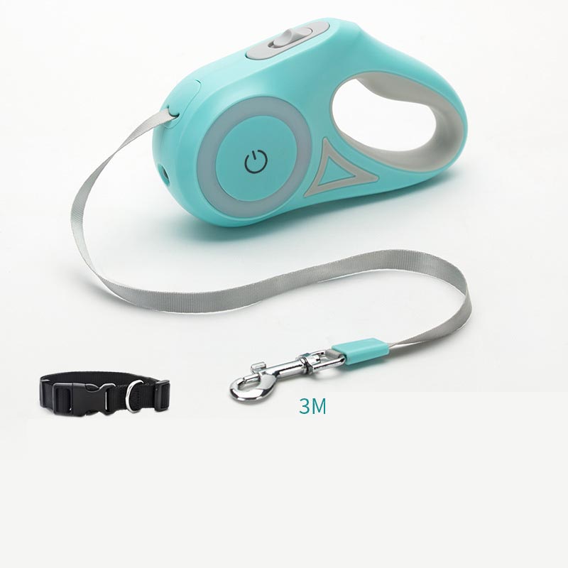 Retractable Dog Leash with One-Button Brake & Lock | 3M & 5M | Optional Collar Set | Small to Medium Dogs Pet Zen