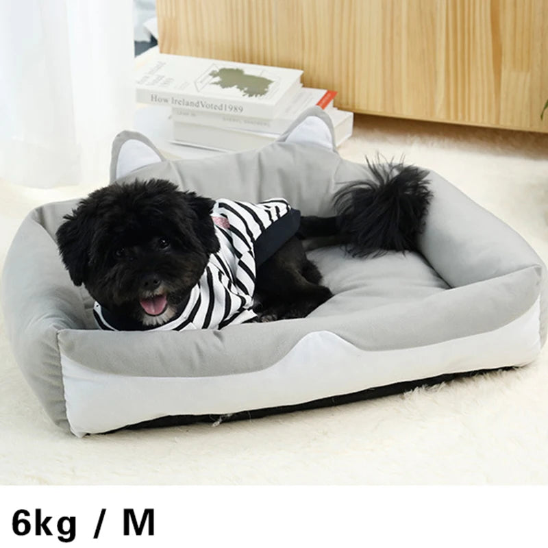 Super Soft Fluffy Pet Bed – PP Cotton Dog Bed & Cat Cushion with Non-Slip Base | Multiple Sizes & Colors MJ's Pet Closet
