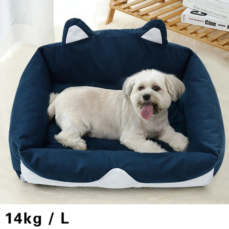 Super Soft Fluffy Pet Bed – PP Cotton Dog Bed & Cat Cushion with Non-Slip Base | Multiple Sizes & Colors MJ's Pet Closet