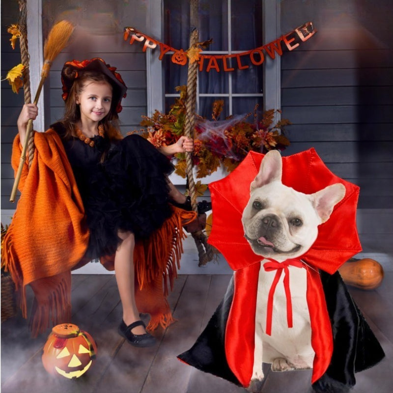 Cute Vampire Cloak Pet Costume – Halloween Cosplay Pet Zen