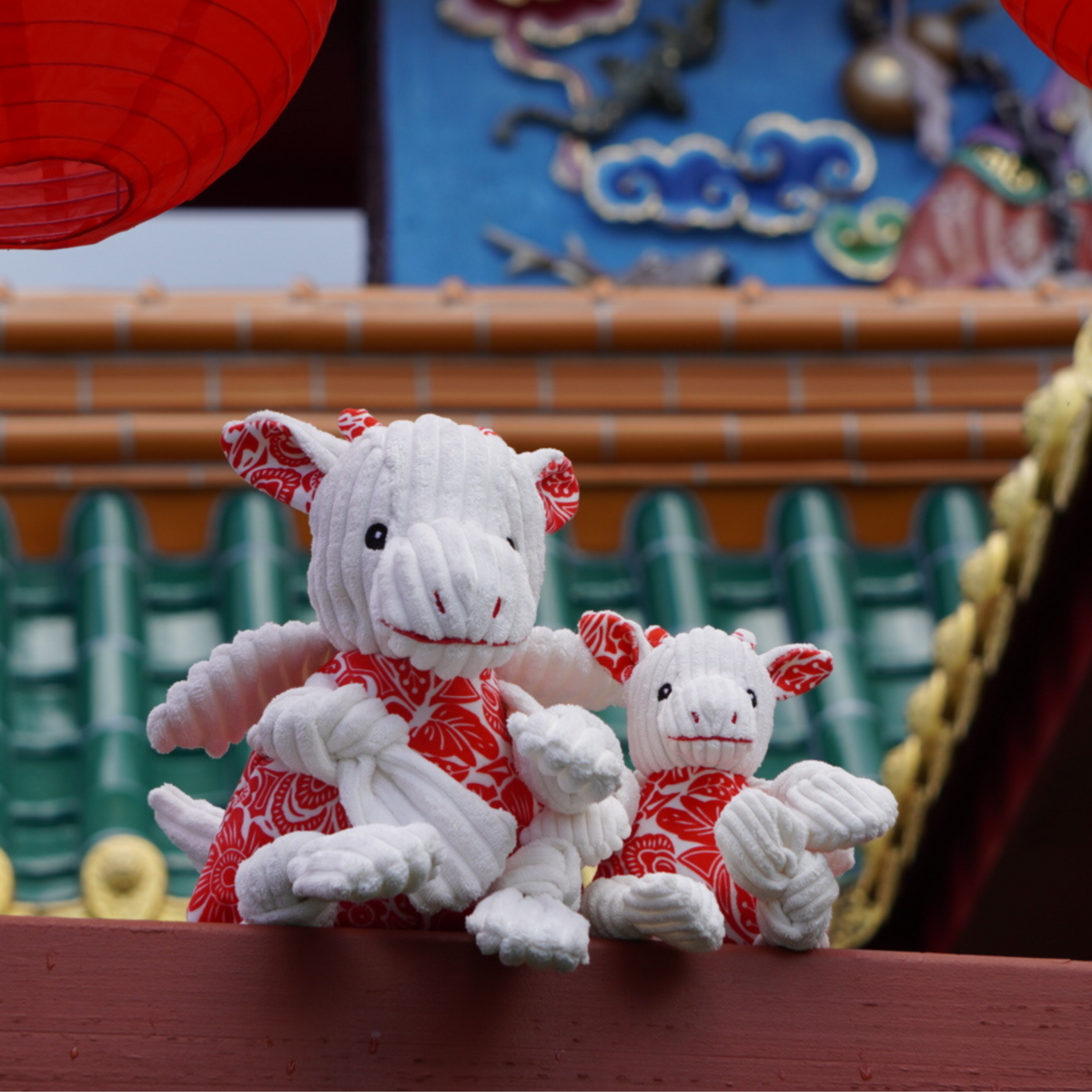 Lucky Dragon Knottie® Plush Dog Toy – Year of the Dragon Special Edition HuggleHounds