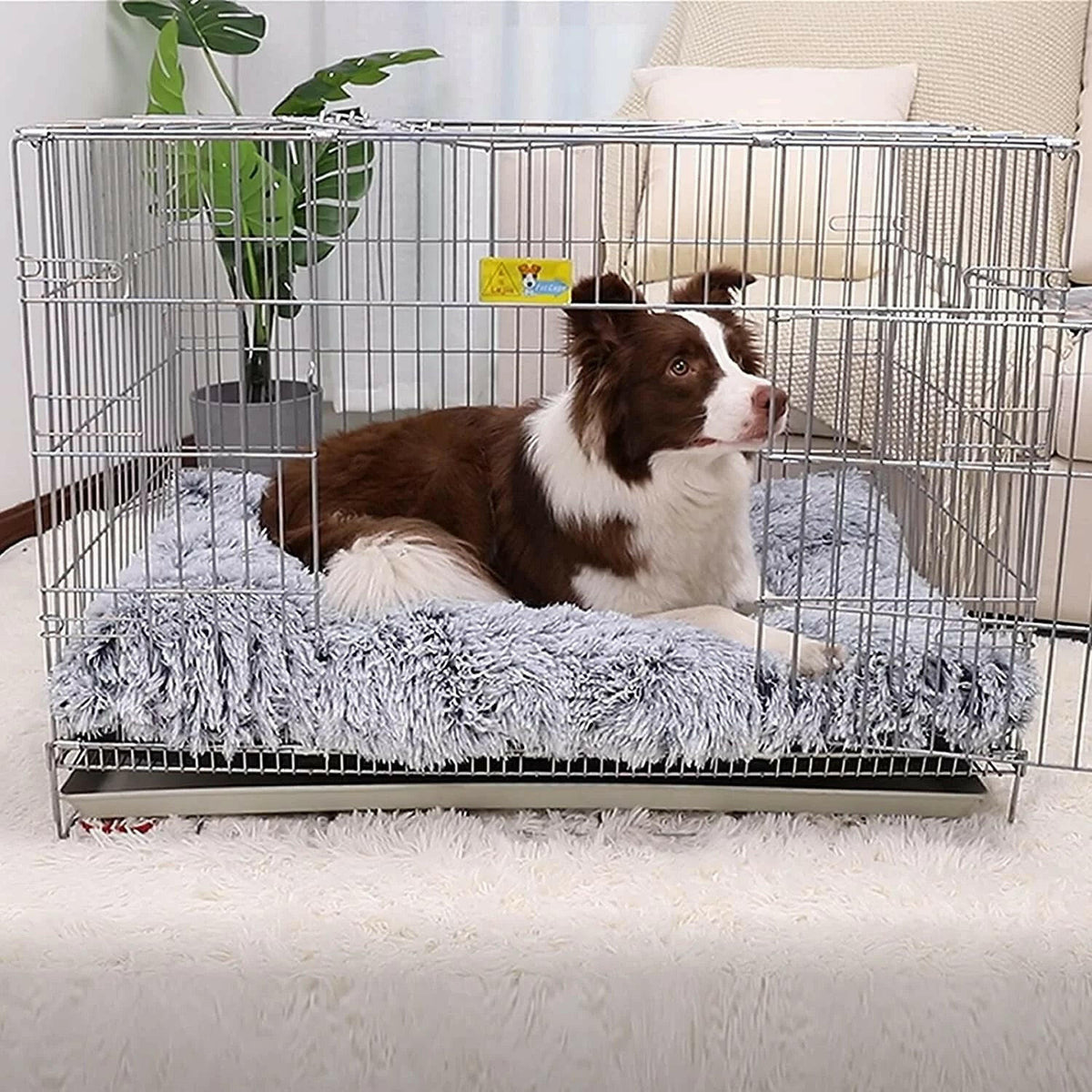 Large Anti-Anxiety Dog Bed Mat – Washable Faux Fur Plush with Non-Slip Base MJ's Pet Closet
