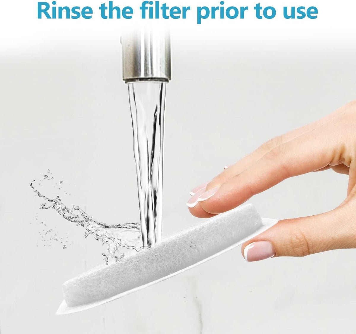 ORSDA Cat Water Fountain Replacement Filters – 6-Pack for D30 2L Pet Fountain MJ's Pet Closet