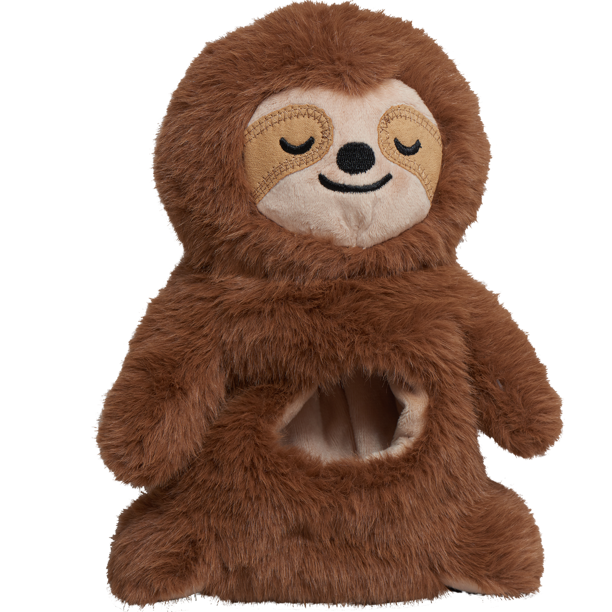 HuggleSnuffles™ Snuggle & Zoom™ Enrichment Toy – 2-in-1 Plush Sloth & Ruff-Tex® Ball HuggleHounds