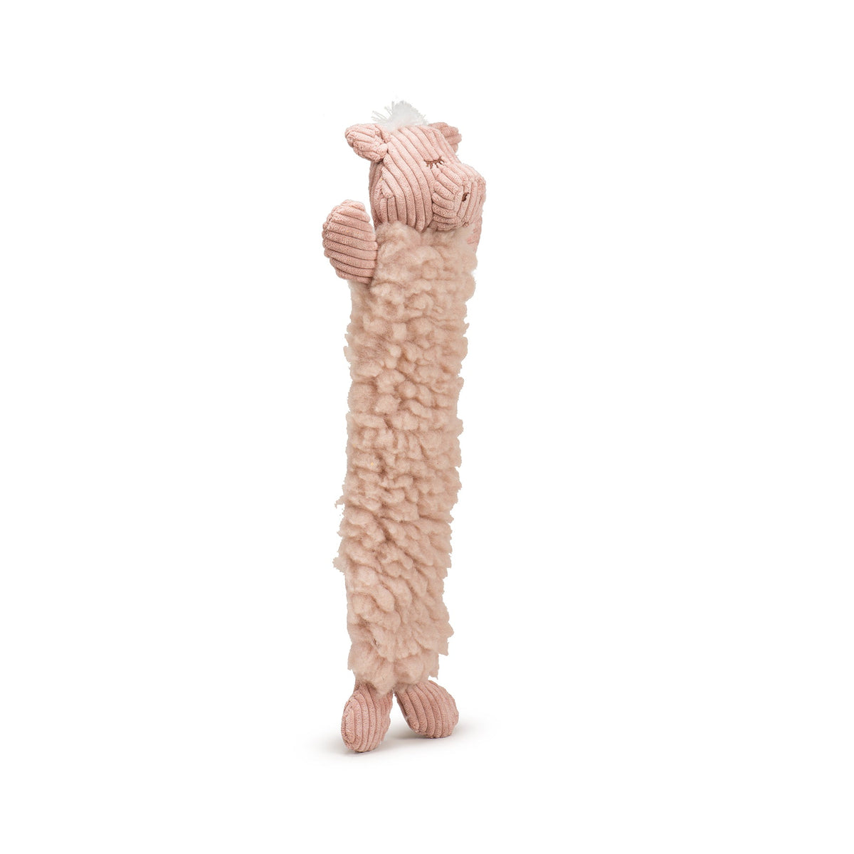 Penelope Pig Fluffer Long & Lovelie™ Plush Dog Toy – 3 Squeakers, Crinkle & Machine Washable HuggleHounds