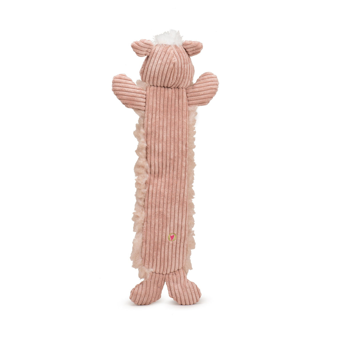 Penelope Pig Fluffer Long & Lovelie™ Plush Dog Toy – 3 Squeakers, Crinkle & Machine Washable HuggleHounds