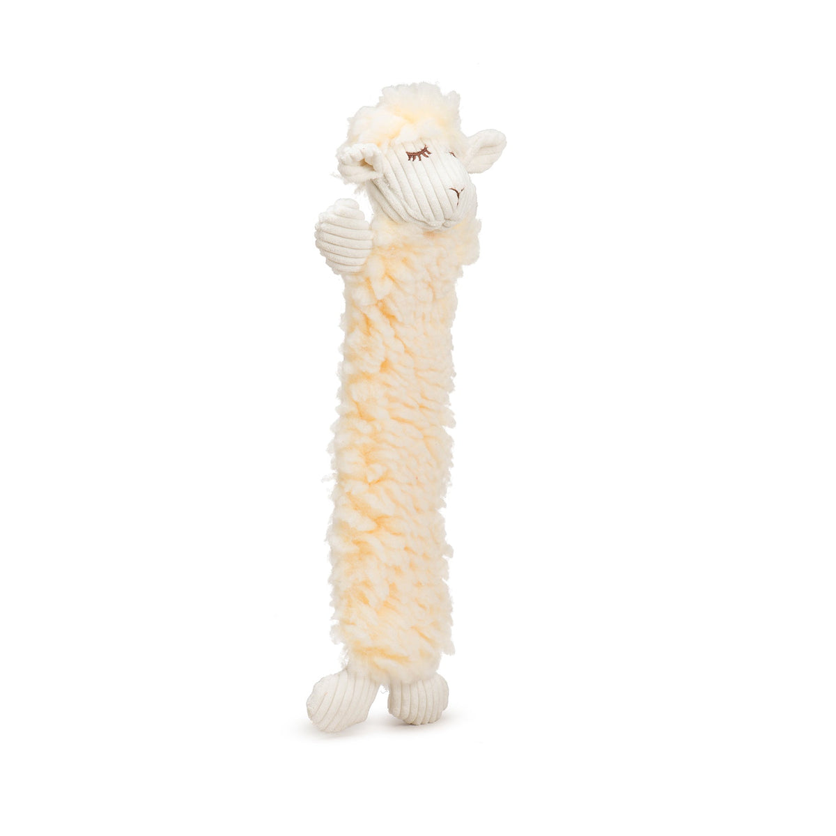 Louise Lamb Fluffer Long & Lovelie™ Plush Dog Toy – 3 Squeakers, Crinkle & Machine Washable HuggleHounds