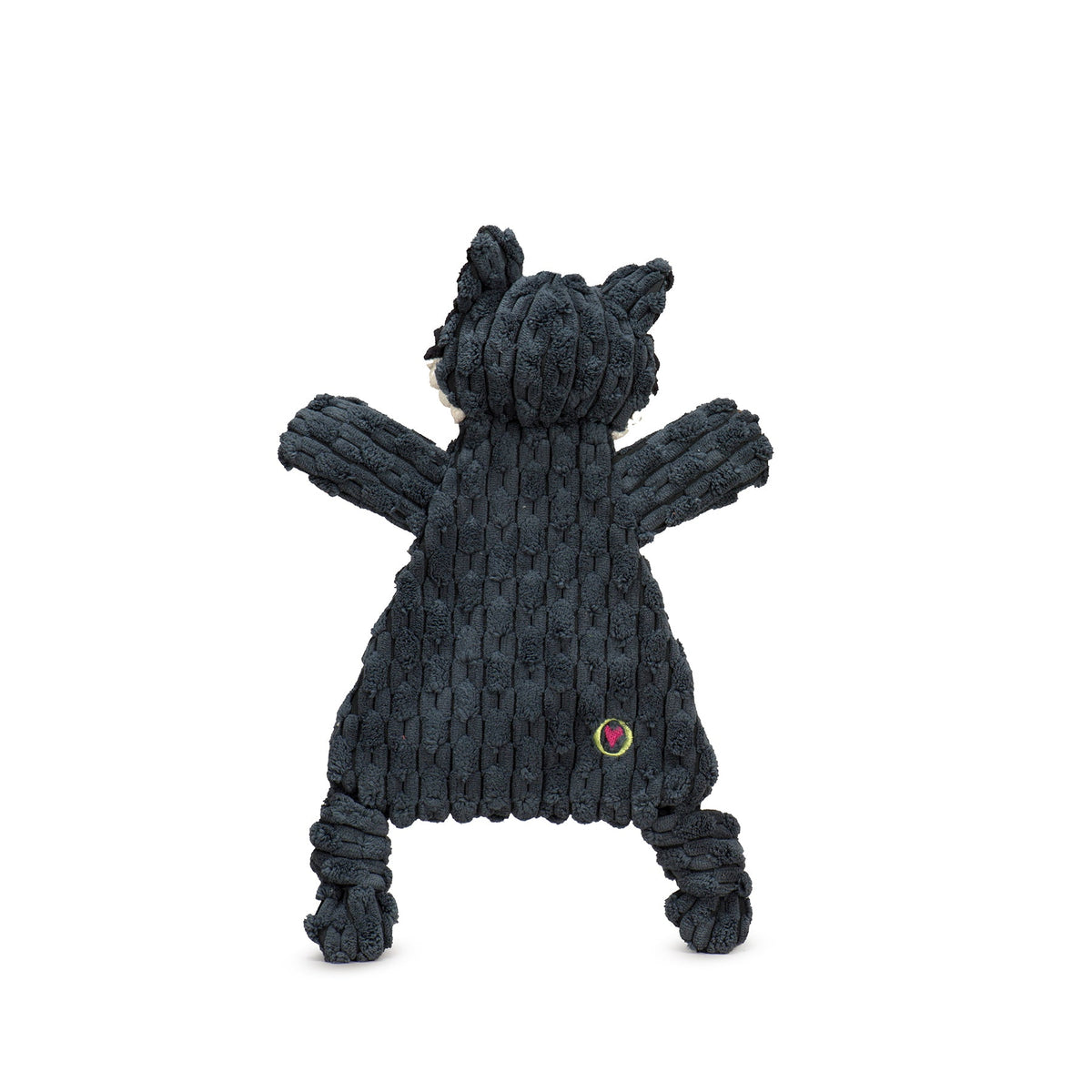 Reggie Raccoon HuggleFlatties™ Plush Dog Toy – 3 Squeakers, Crinkle & Machine Washable HuggleHounds