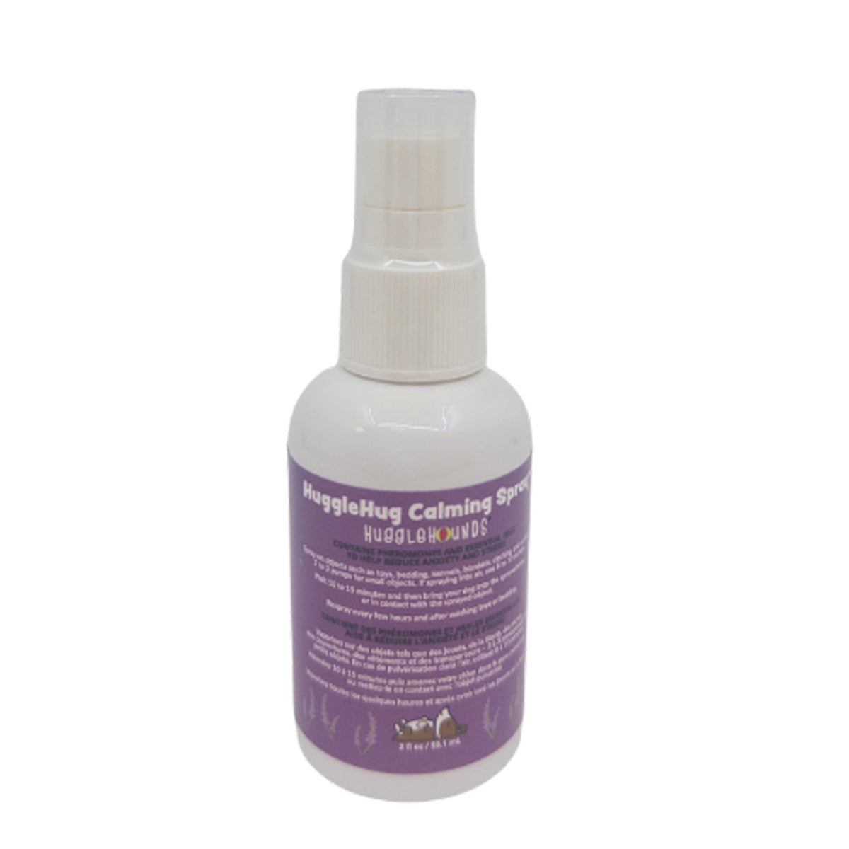 HuggleHug™ Lavender Bone & Calming Spray Set – Anti-Anxiety Dog Toy with Essential Oils HuggleHounds