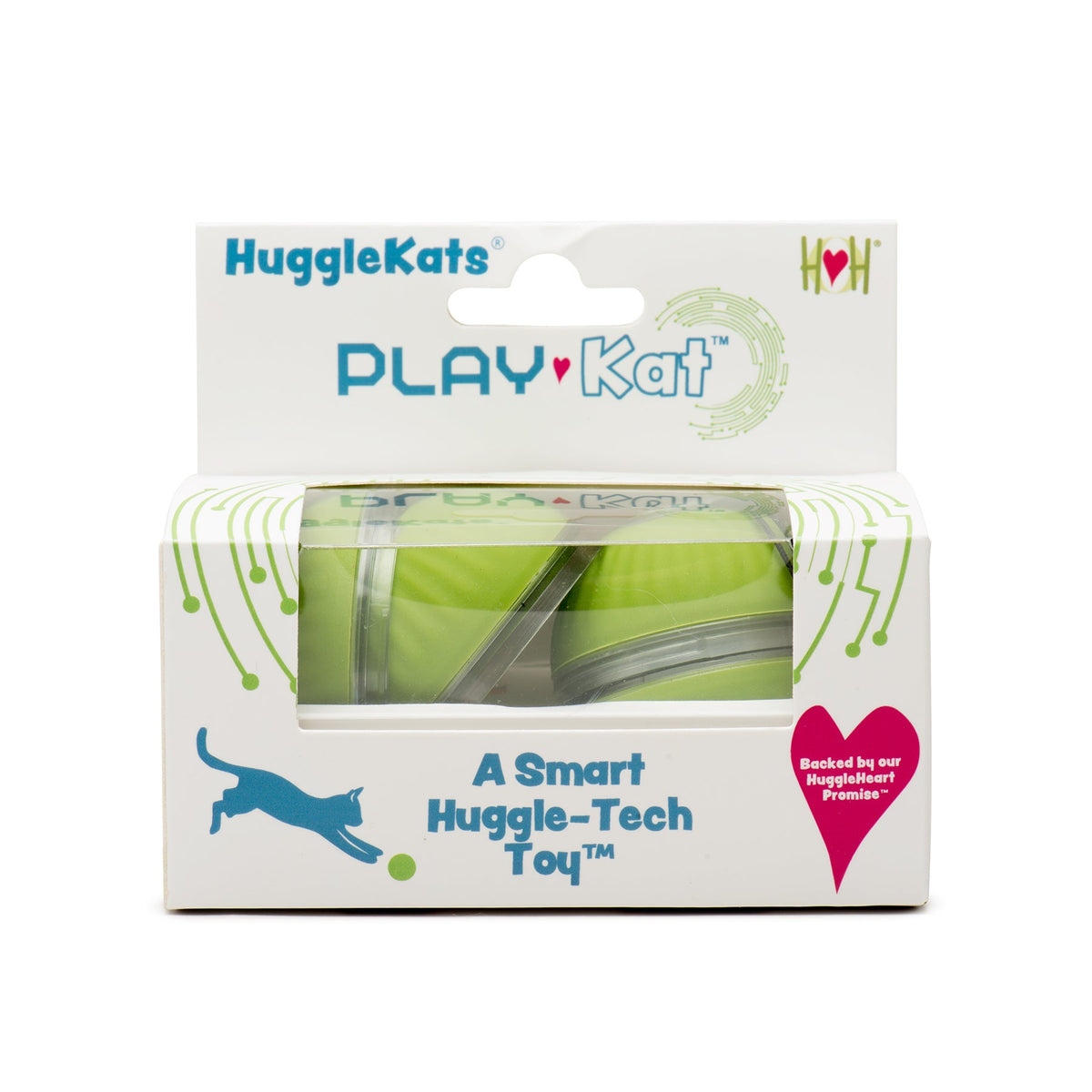 HuggleKats® PlayKat® Smart Interactive Cat Toy – Bluetooth, 3 Play Modes HuggleHounds
