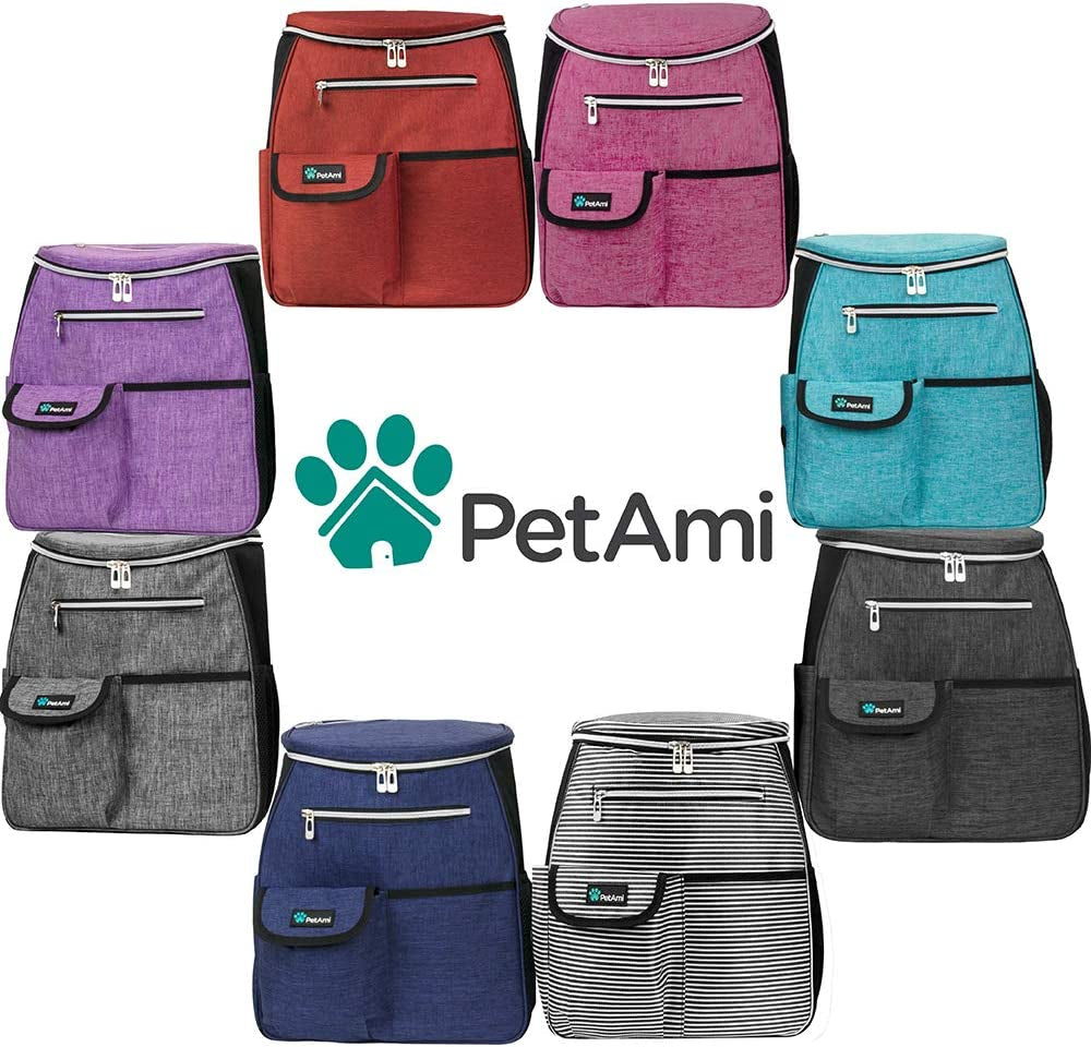 Dog Travel Backpack – Airline Approved with Bowls, Food Containers & Poop Bag Dispenser MJ's Pet Closet