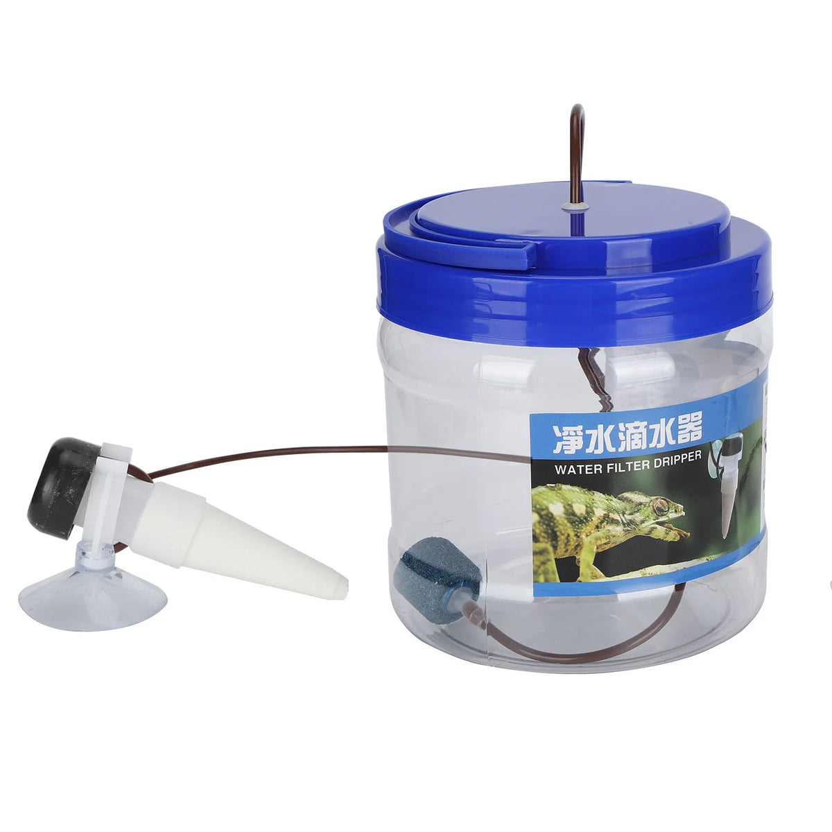 Reptile Water Dripper with 1300ml Tank – Slow Drip Hydration System for Crested Geckos, Lizards & Small Reptiles | Adjustable Drip Rate MJ's Pet Closet