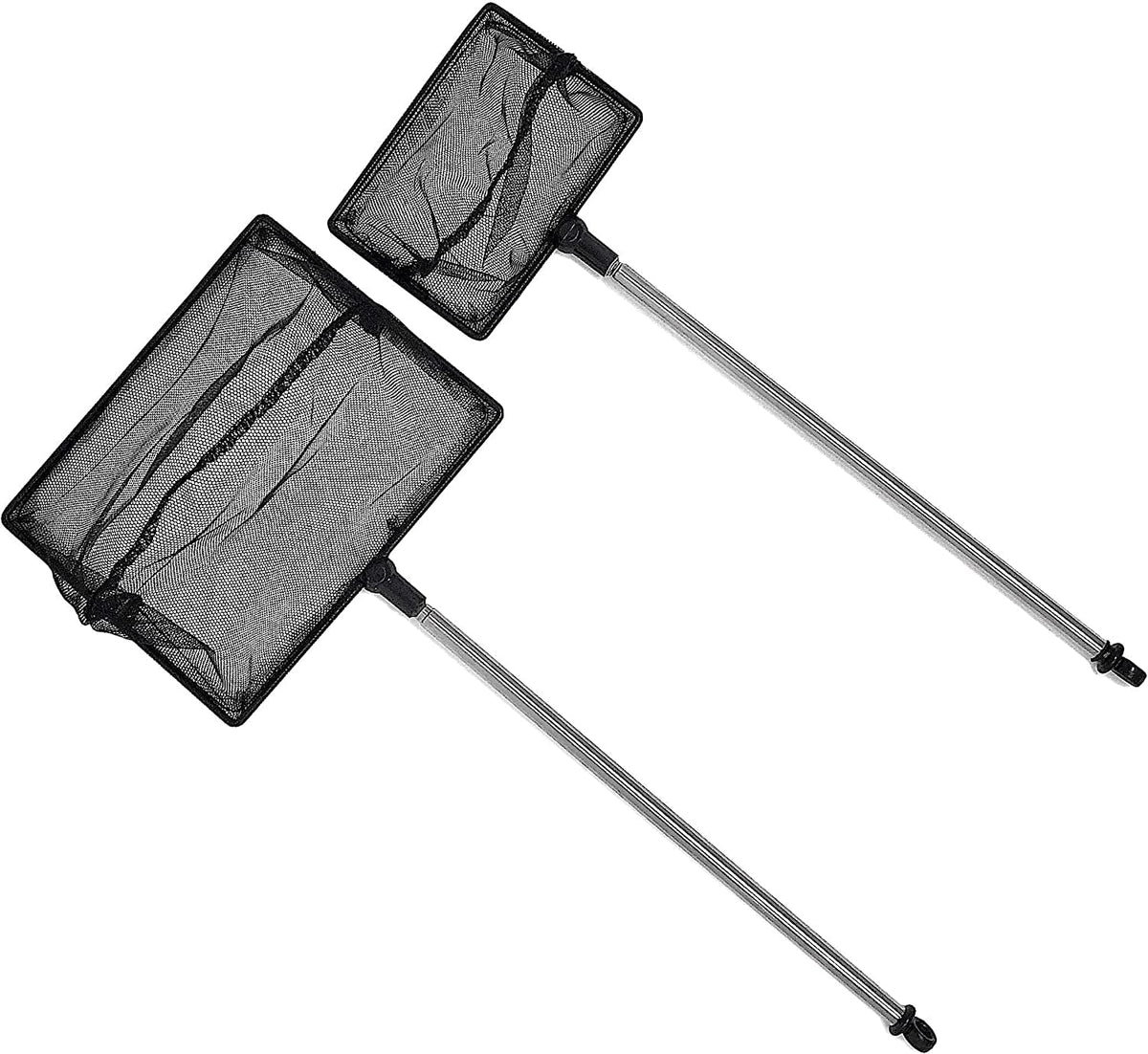 FISH PROS Fine Mesh Aquarium Fish Net with Telescopic Handle – 4" & 6" Sizes MJ's Pet Closet