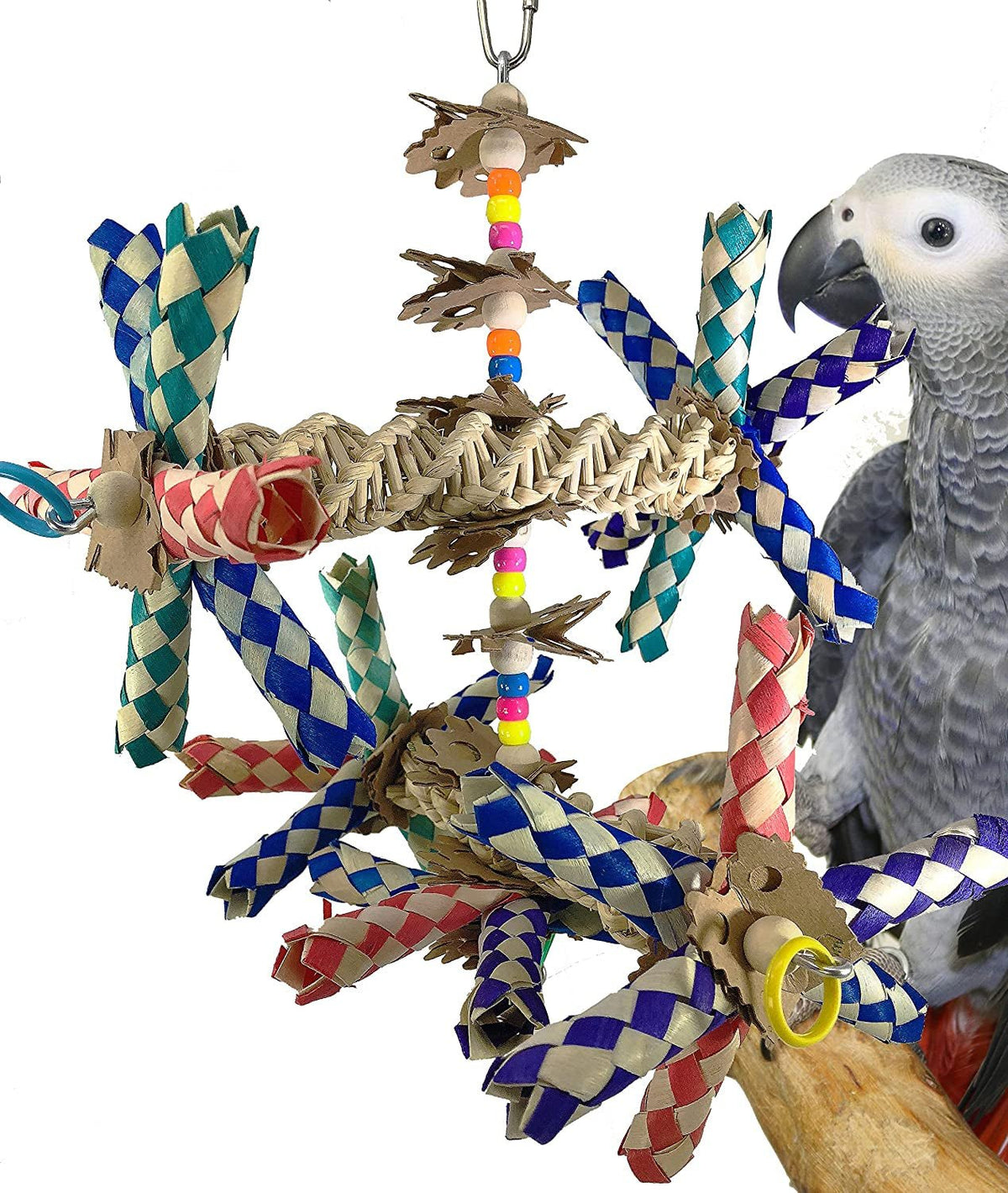 Bonka Bird Toys 1241 Double Helix – Medium Bird Shredding Toy MJ's Pet Closet