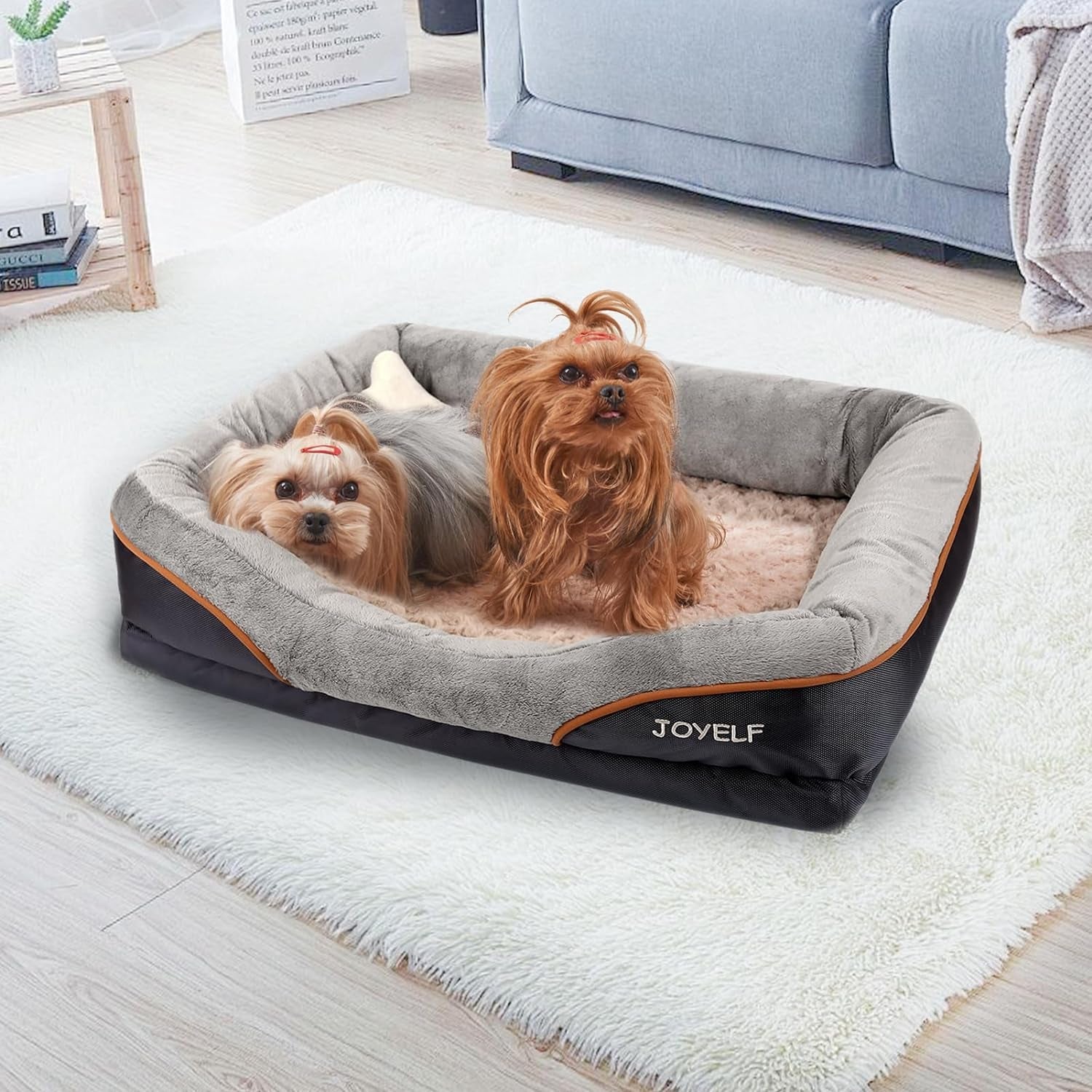 Large Memory Foam Dog Bed – Nonslip, Machine Washable Cover MJ's Pet Closet