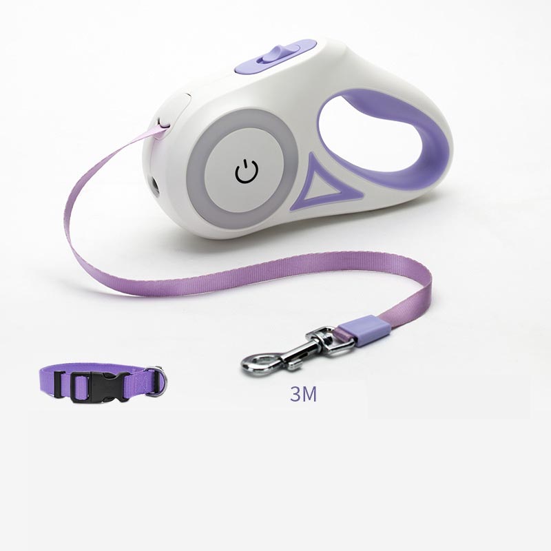 Retractable Dog Leash with One-Button Brake & Lock | 3M & 5M | Optional Collar Set | Small to Medium Dogs Pet Zen