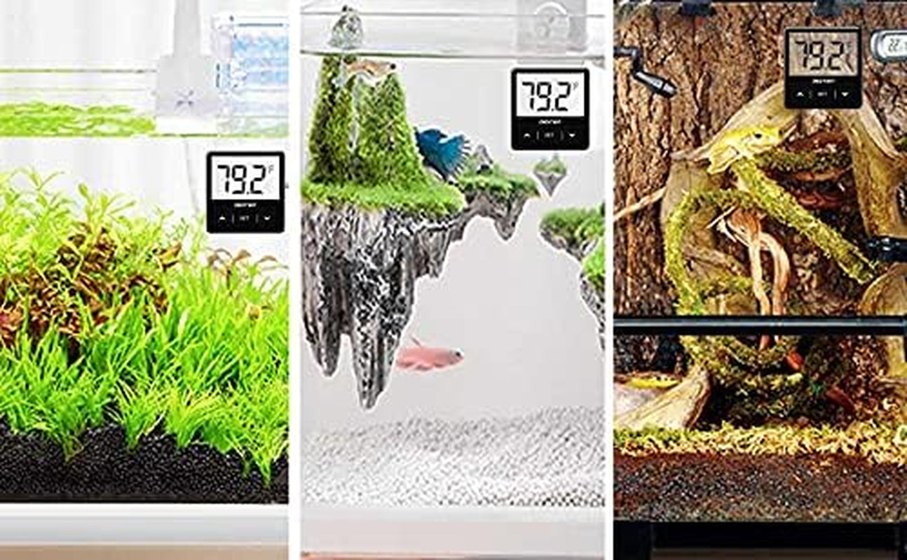 Digital Aquarium Thermometer – Cordless LCD Display MJ's Pet Closet