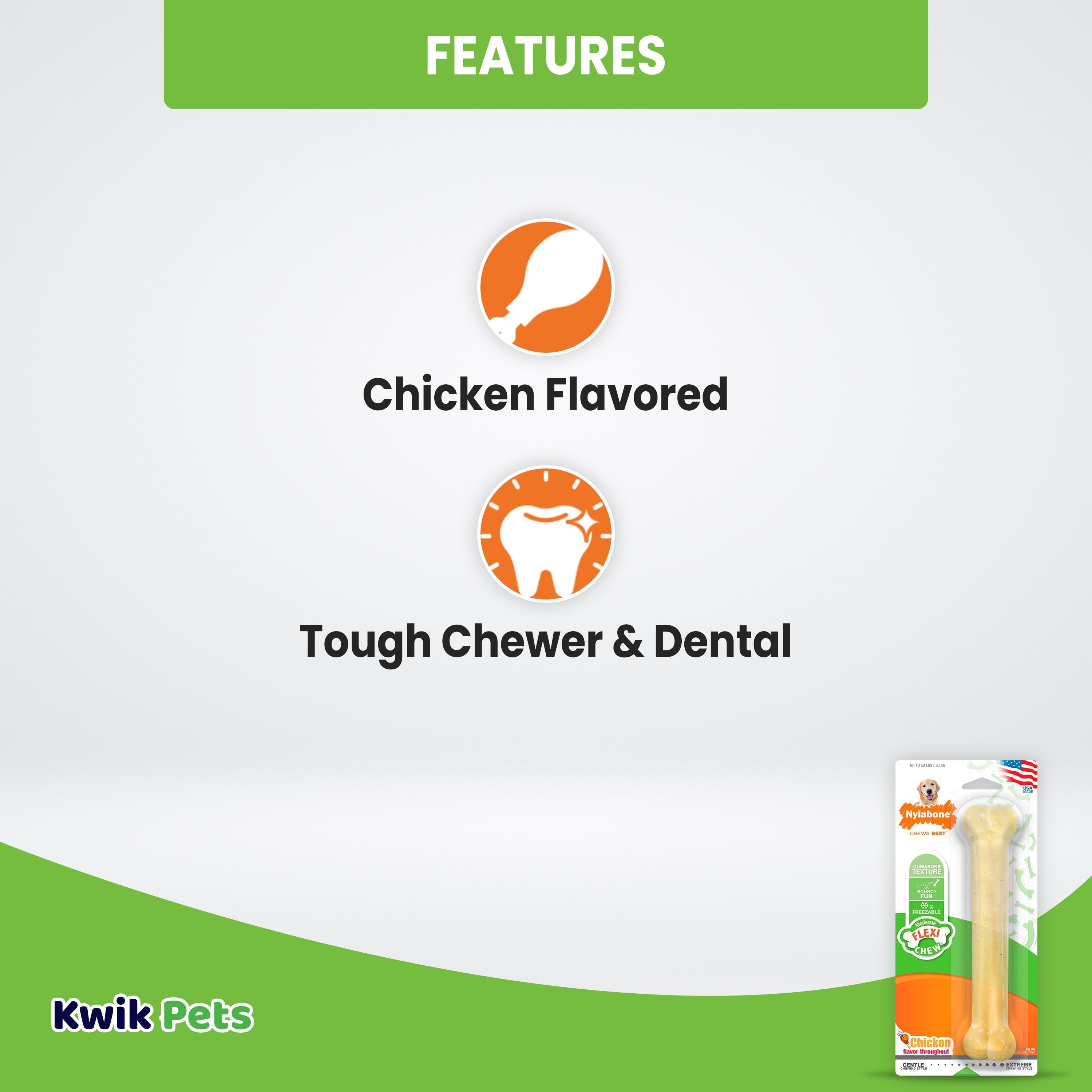 Flexichew Dental Bone – Giant Chicken Flavor for Large Dogs MJ's Pet Closet