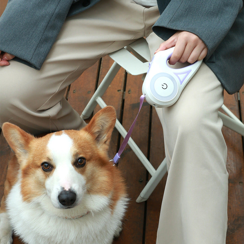 Retractable Dog Leash with One-Button Brake & Lock | 3M & 5M | Optional Collar Set | Small to Medium Dogs Pet Zen