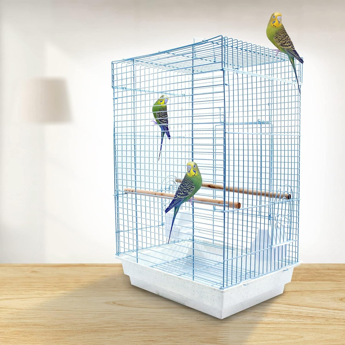 PENN-PLAX Cockatiel & Small Parrot Starter Kit – White, Square Dome MJ's Pet Closet
