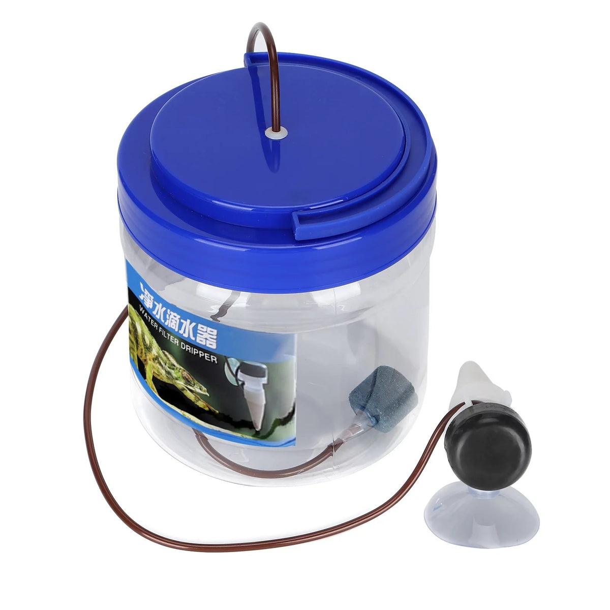 Reptile Water Dripper with 1300ml Tank – Slow Drip Hydration System for Crested Geckos, Lizards & Small Reptiles | Adjustable Drip Rate MJ's Pet Closet