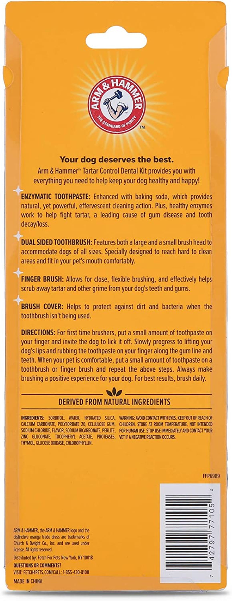 Arm & Hammer Tartar Control Dental Kit for Dogs MJ's Pet Closet