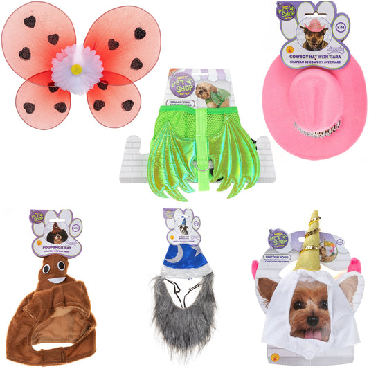 Perfectly Precious pet Halloween costume with hat and wings